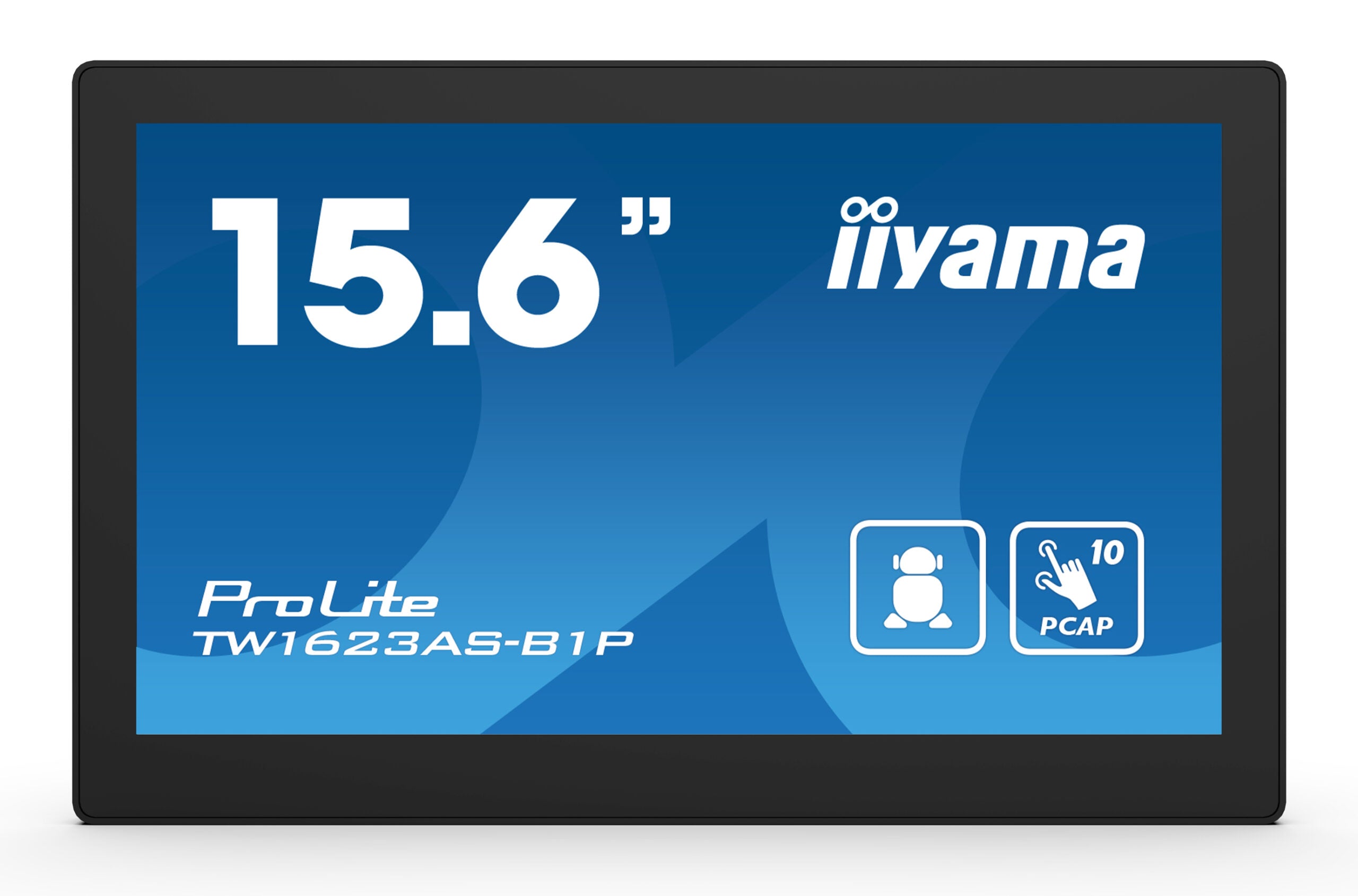 IIYAMA Monitor Android 24/7 TW1623AS-B1P 15.6" Full HD PCAP 10pt touch screen with POE 1920 x 1080 16:9 450 cd/m2 30ms projective capacitive Android 13 BT "TW1623AS-B1P"