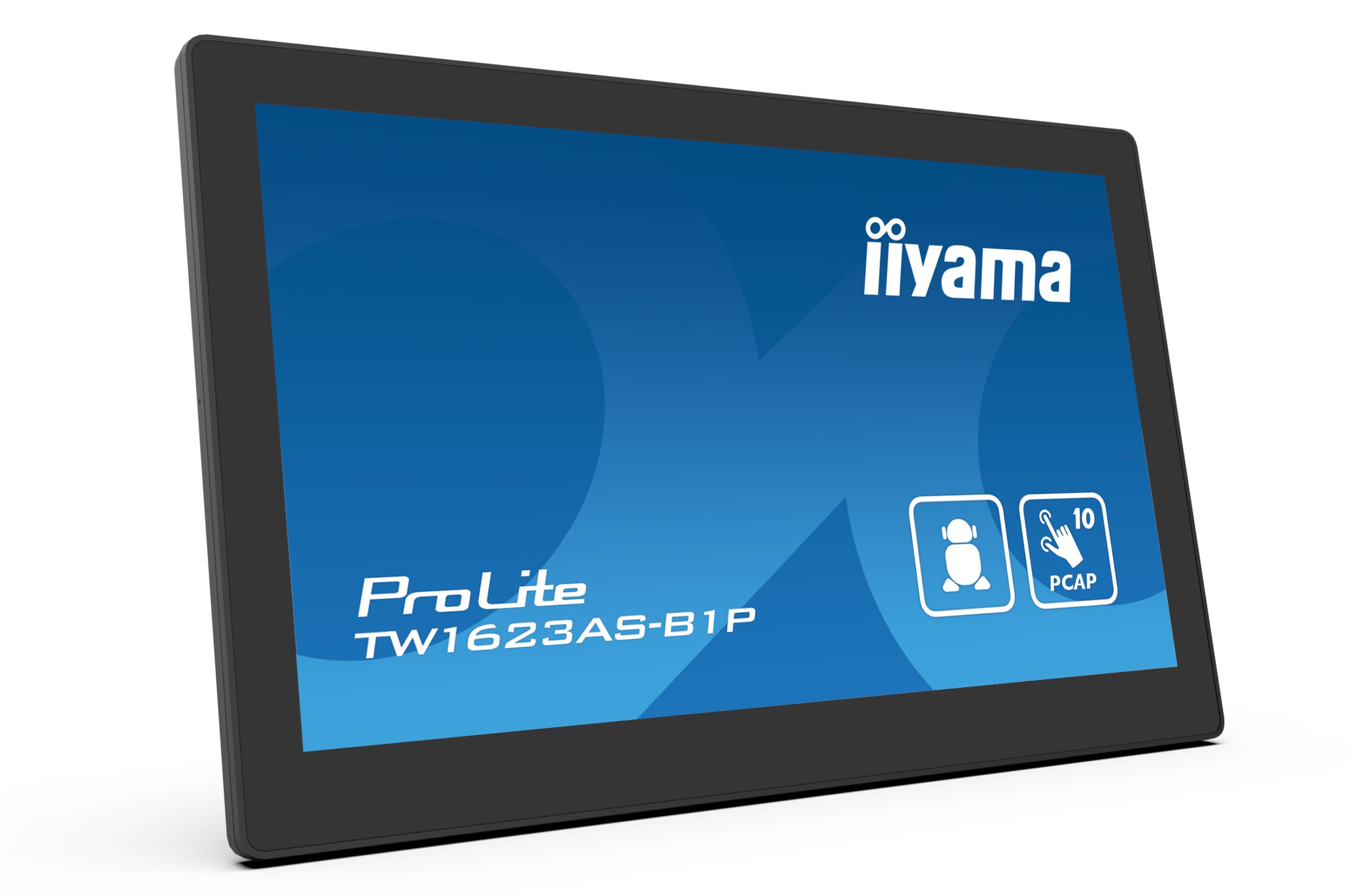 IIYAMA Monitor Android 24/7 TW1623AS-B1P 15.6" Full HD PCAP 10pt touch screen with POE 1920 x 1080 16:9 450 cd/m2 30ms projective capacitive Android 13 BT "TW1623AS-B1P"