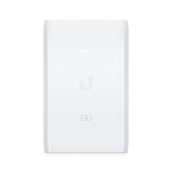 Ubiquiti U-POE+ adapter 30W, powers UniFi PoE+ devices, reduce dependency on PoE switch power, Contains RJ45 data input, AC cable with earth ground, and PoE+ output "U-POE-PLUS-EU"