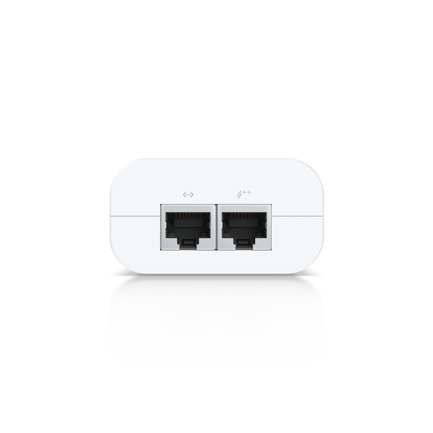 UBIQUITI PoE++ Adapter; Delivers up to 60W of PoE++; Surge, peak pulse, and overcurrent protection; Contains RJ45 data input, AC cable with earth ground, and PoE++ output; LED indicator for status monitoring. "U-POE-PLUS_PLUS-EU"