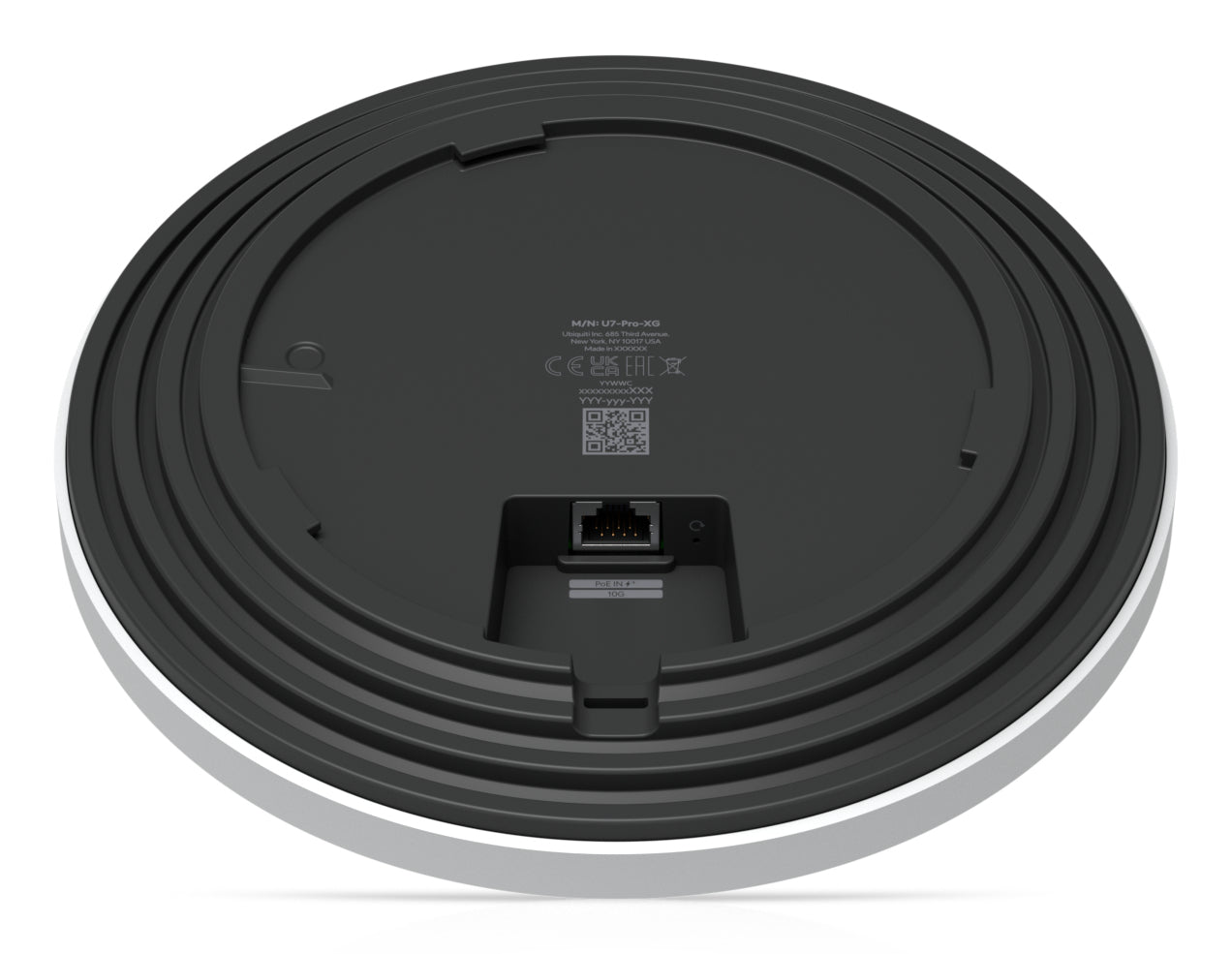 Ubiquiti U7-PRO-XG Ceiling-mounted 6-stream WiFi 7 AP with 10/5/2.5/1 GbE support, 140 sqm coverage, 300+ connected devices, Powered using PoE+, 10 GbE uplink "U7-PRO-XG"
