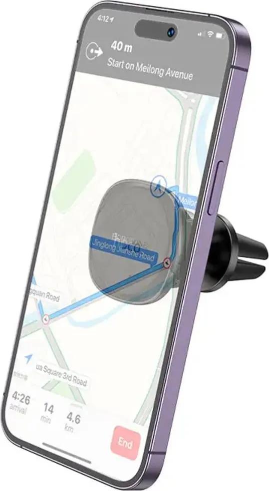 SUPORT AUTO Borofone "BH8" pt. SmartPhone, magnetic, fixare grila ventilatie, negru "6941991108020"