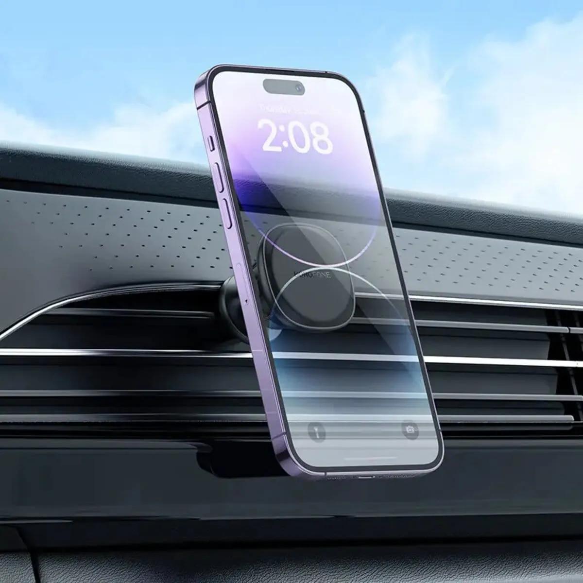 SUPORT AUTO Borofone "BH8" pt. SmartPhone, magnetic, fixare grila ventilatie, negru "6941991108020"