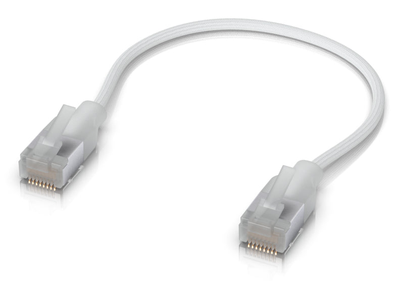 PATCH CABLE PREMIUM RJ45 0.15M/PATCHELC6A-0.15M-W-24 UBIQUITI "UACC-CABLE-PATCH-EL-C6A-0.15M-W-24"