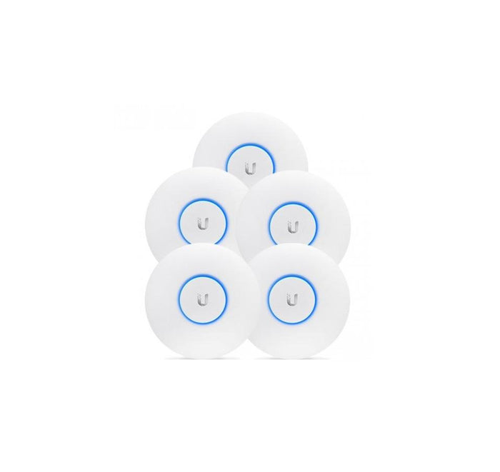 ACCESS Point Ubiquiti wireless interior 1300 Mbps, port 10/100/1000 x 2, antena interna x 2, PoE, 2.4 - 5 GHz, "UAP-AC-PRO-5"