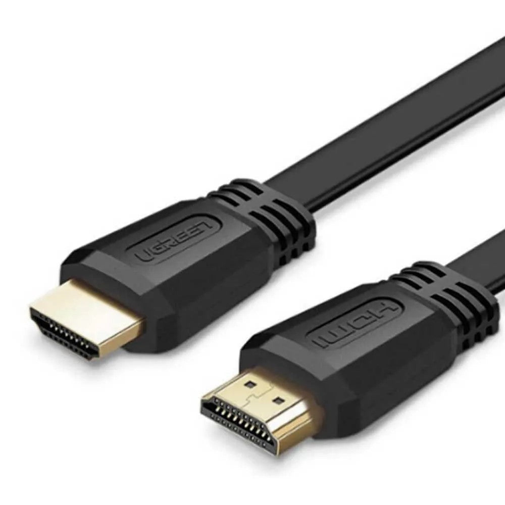CABLU video Ugreen, "ED015" HDMI (T) la HDMI (T) 4K la 30Hz, lungime 5m, flat, negru "50821" - 6957303858217