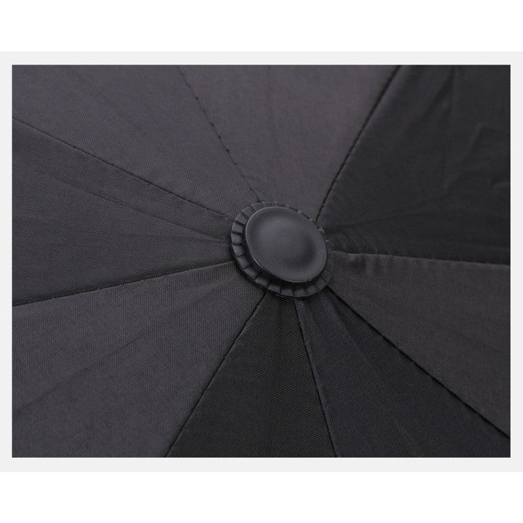 Umbrela, Protectie UV Soare, Protectie Ploaie, Pliabila, din Vinil si Otel, 96 x 67 cm, Negru