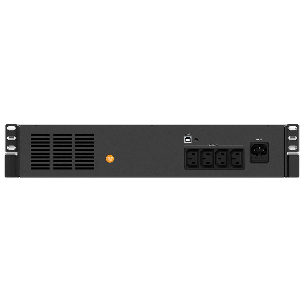 UPS NJOY, "Code 800", Line Int. cu sinusoida simulata cu management, rack, 800VA/480W, AVR, IEC x 4, 1 x baterie GP09122L, display LCD, back-up 1 - 10 min., "UPLI-LI080CO-AZ01B"