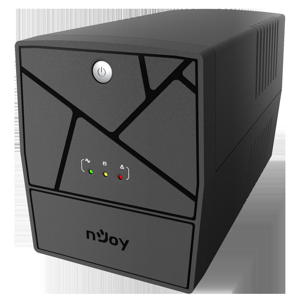 UPS NJOY, "Keen 1000", Line Int. , mini tower, 1000VA/600W, AVR, Schuko x 4, 2 x baterie GP07122L, back-up 1 - 10 min., "UPLI-LI100KE-CG01B"
