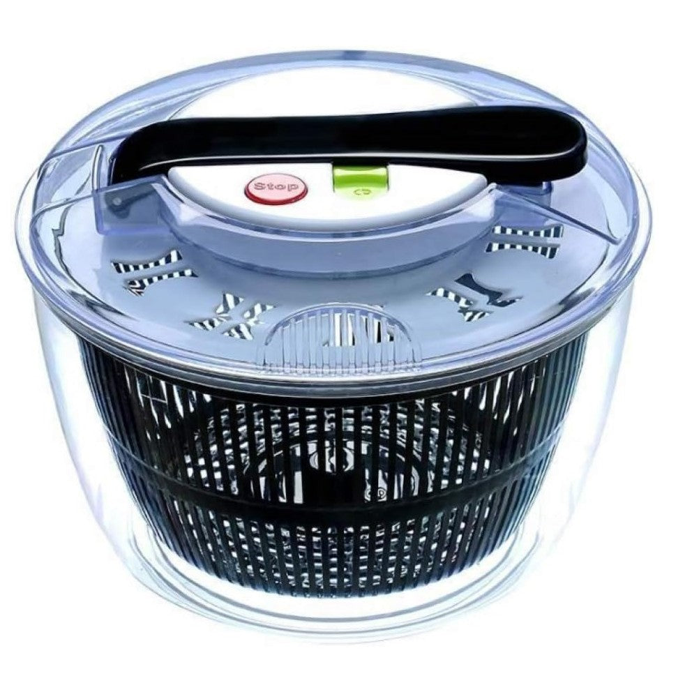 Uscator Manual pentru Salata si Verdeturi, Plastic, 20x20x25 cm, Capacitate 5L, Negru