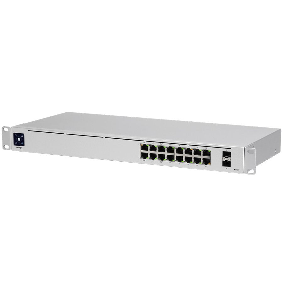 SWITCH. PoE Ubiquiti, port Gigabit x 16, SFP SFP x 2, managed, rackabil, carcasa metalica, "USW-16-POE-EU"