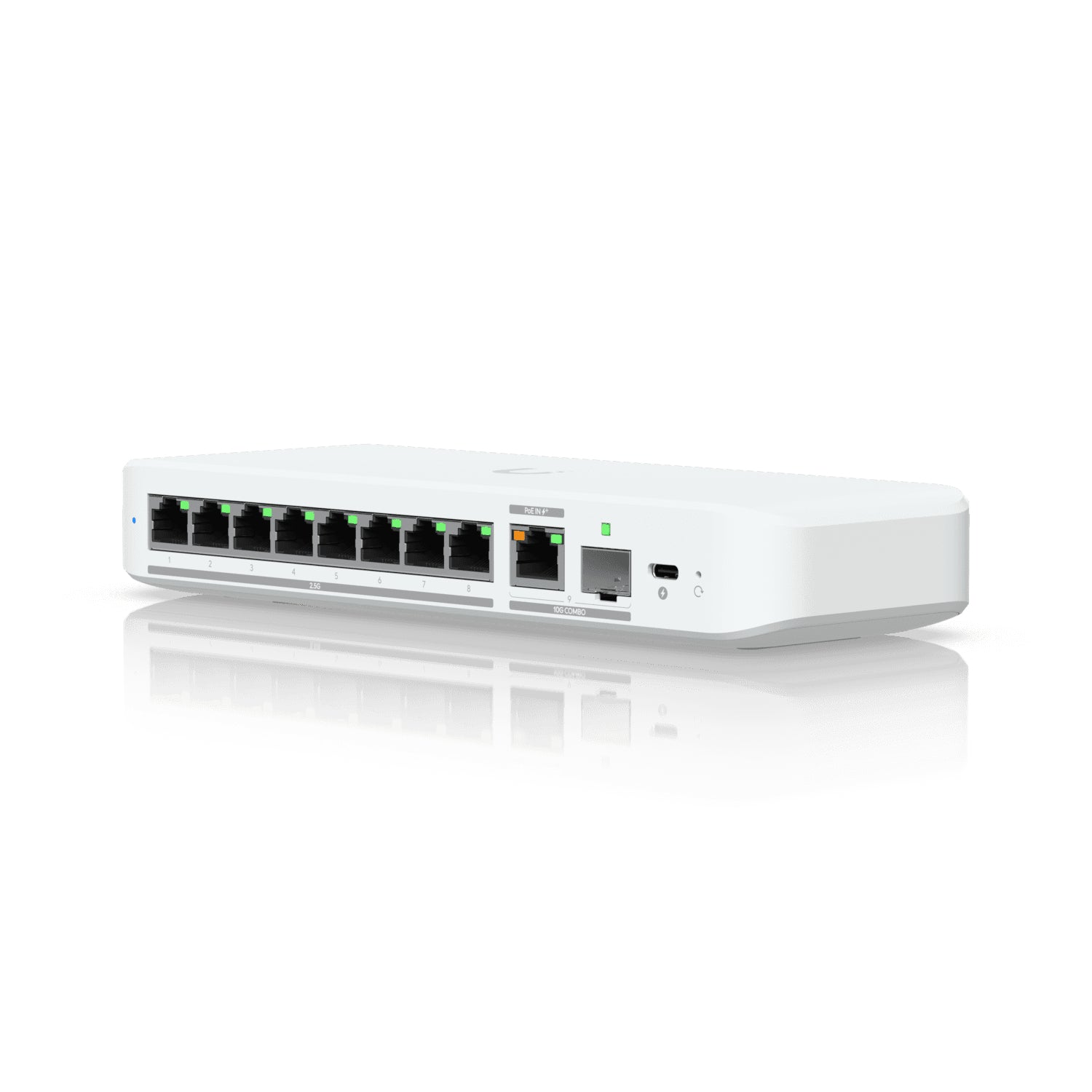 Ubiquiti switch USW-Flex-2.5G-8-EU 8-port 2.5 GbE ports, 10 GbE PoE+ input port for power / SFP+ port combo "USW-FLEX-2.5G-8-EU"