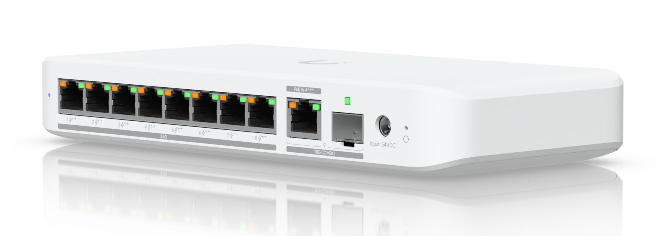 NET SWITCH 8PORT 2.5GBE/USW-FLEX-2.5G-8-POE UBIQUITI "USW-FLEX-2.5G-8-POE"