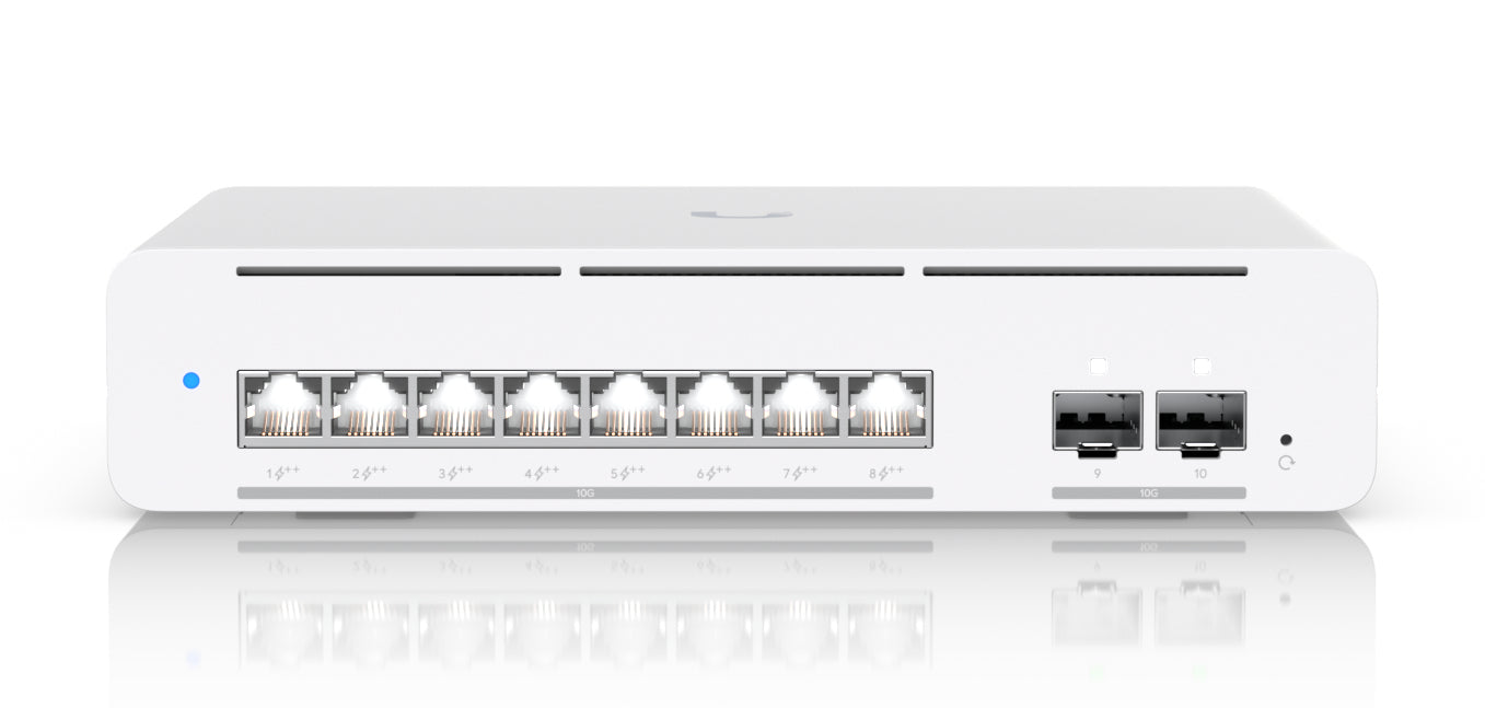 Ubiquiti Layer 3 Etherlighting USW-Pro-XG-8-PoE-EU (8) 10 GbE and (2) 10G SFP+ ports "USW-PRO-XG-8-POE-EU"