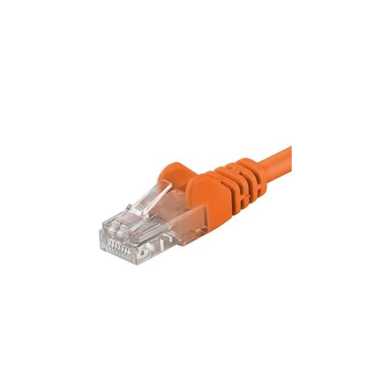 Patchcord UTP RJ45-RJ45 Cat.5e 0.25m, portocaliu, "UTP-5E-0.25-O"