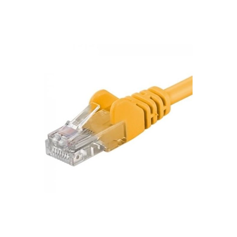 Patchcord UTP RJ45-RJ45 Cat.5e 1m, galben, "UTP-5E-1-Y"