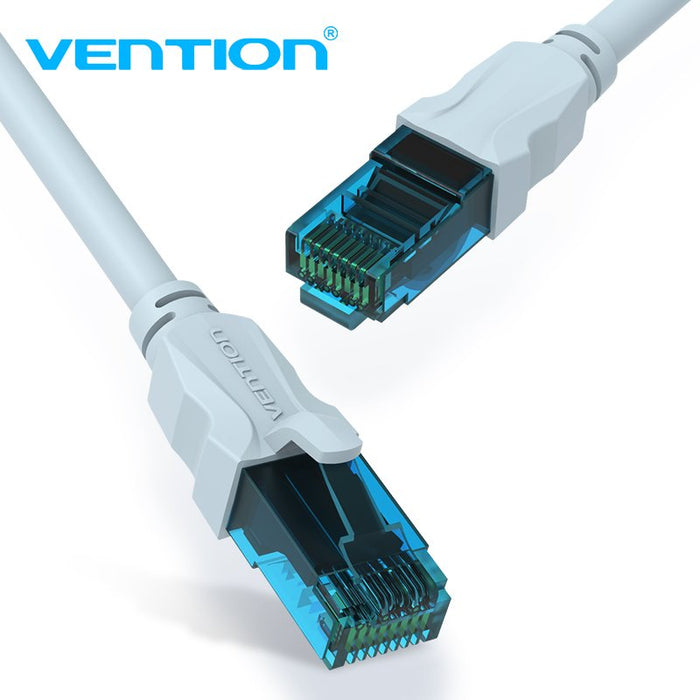 Patch cord UTP Vention, Cat. 5e, RJ-45 (T) la RJ-45 (T), 15m, 26AWG, cupru, albastru, "VAP-A10-S1500" - 6922794718852 – Patch