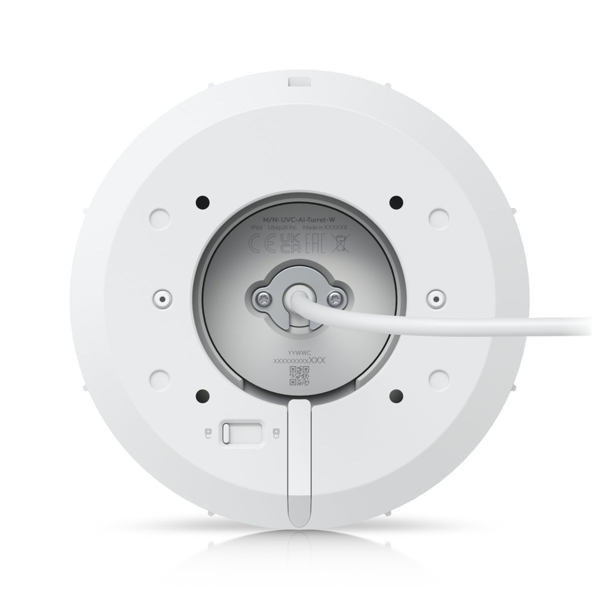 Ubiquiti UVC-AI-Turret-W All-weather, vandal-proof 4K PoE+ turret camera with enhanced AI capabilities and IR and visible