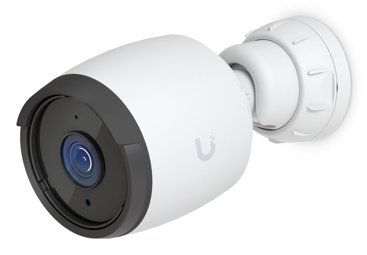 Ubiquiti UVC-G6-Bullet-W All-weather 4K PoE camera with a 1/1.8" 8MP image sensor, Multi-TOPs AI Engine, and long-range IR night vision "UVC-G6-BULLET-W"