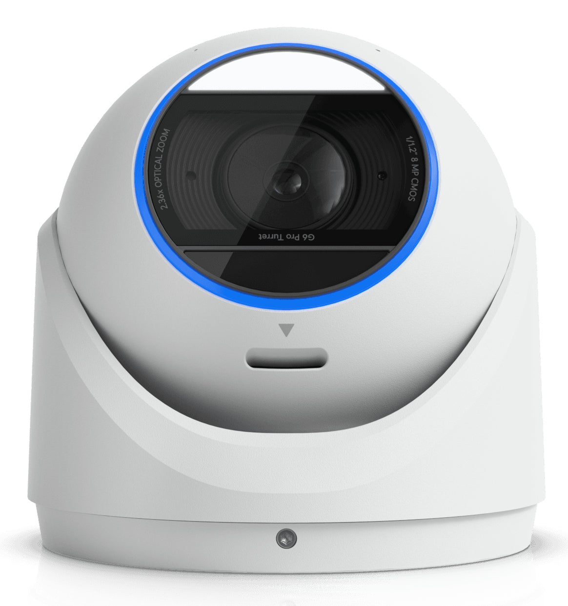 Ubiquiti UVC-G6-Pro-Turret-W All-weather tamper-resistant 4K PoE+ camera with a Multi-TOPS AI engine, 2.36x optical zoom, and a large 1/1.2" CMOS sensor "UVC-G6-PRO-TURRET-W" (timbru verde 0.8 lei)