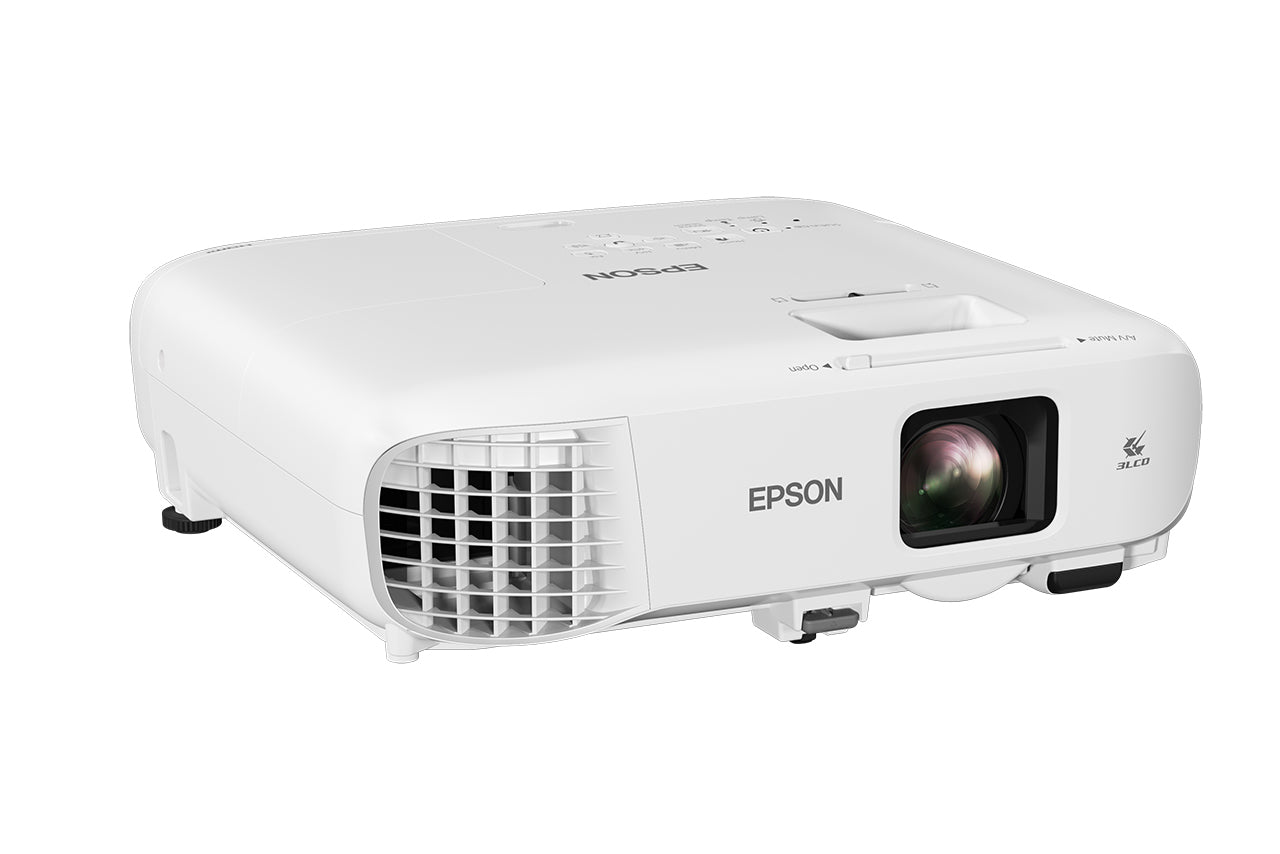 Proiector Epson EB-992F, 3LCD, 4000 lumeni, FHD 1920*1080, 16:9, USB 2.0,USB 2.0 Type B, RS-232C,2* VGA,2* HDMI, Mic, boxa 16W, cablu HDMI 1.8 m inclus alb "V11H988040"