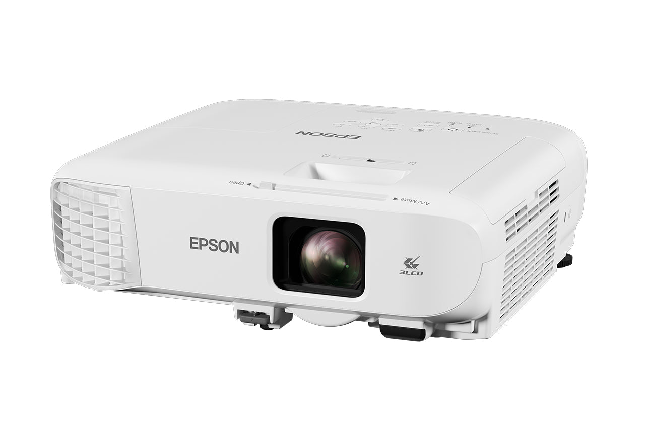Proiector Epson EB-992F, 3LCD, 4000 lumeni, FHD 1920*1080, 16:9, USB 2.0,USB 2.0 Type B, RS-232C,2* VGA,2* HDMI, Mic, boxa 16W, cablu HDMI 1.8 m inclus alb "V11H988040"