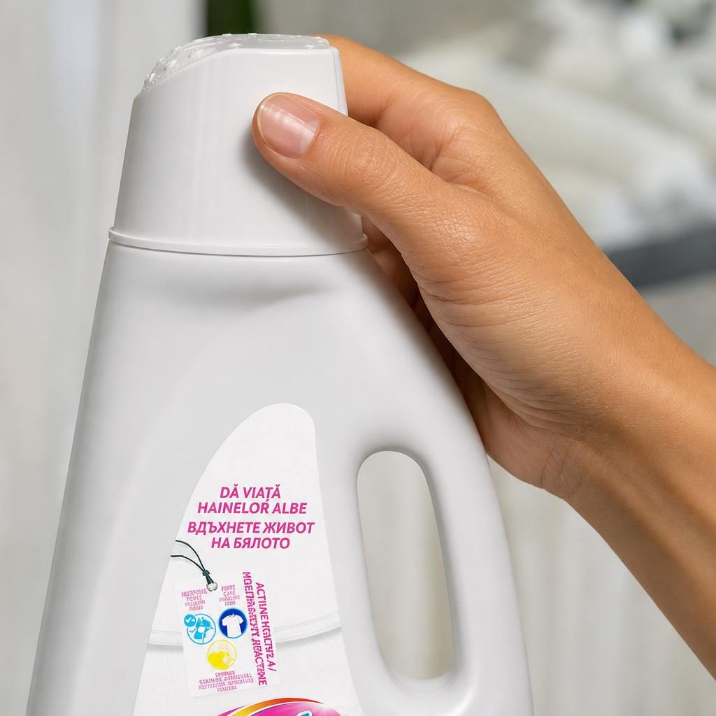 Detergent Lichid pentru Pete, Vanish, Solutie Lichida pentru Revigorarea Rufelor, 3 L, White