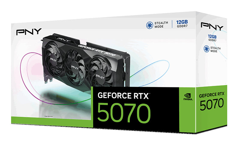 PNY GeForce RTX 5070 Triple Fan 12GB GDDR7 192-bit DLSS 4.0 