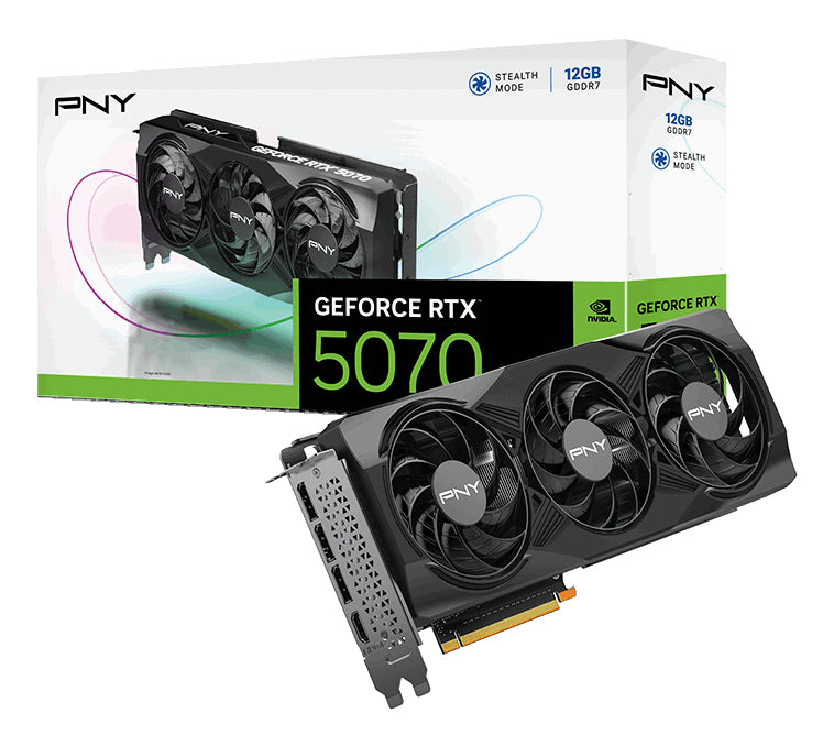 PNY GeForce RTX 5070 Triple Fan 12GB GDDR7 192-bit DLSS 4.0 