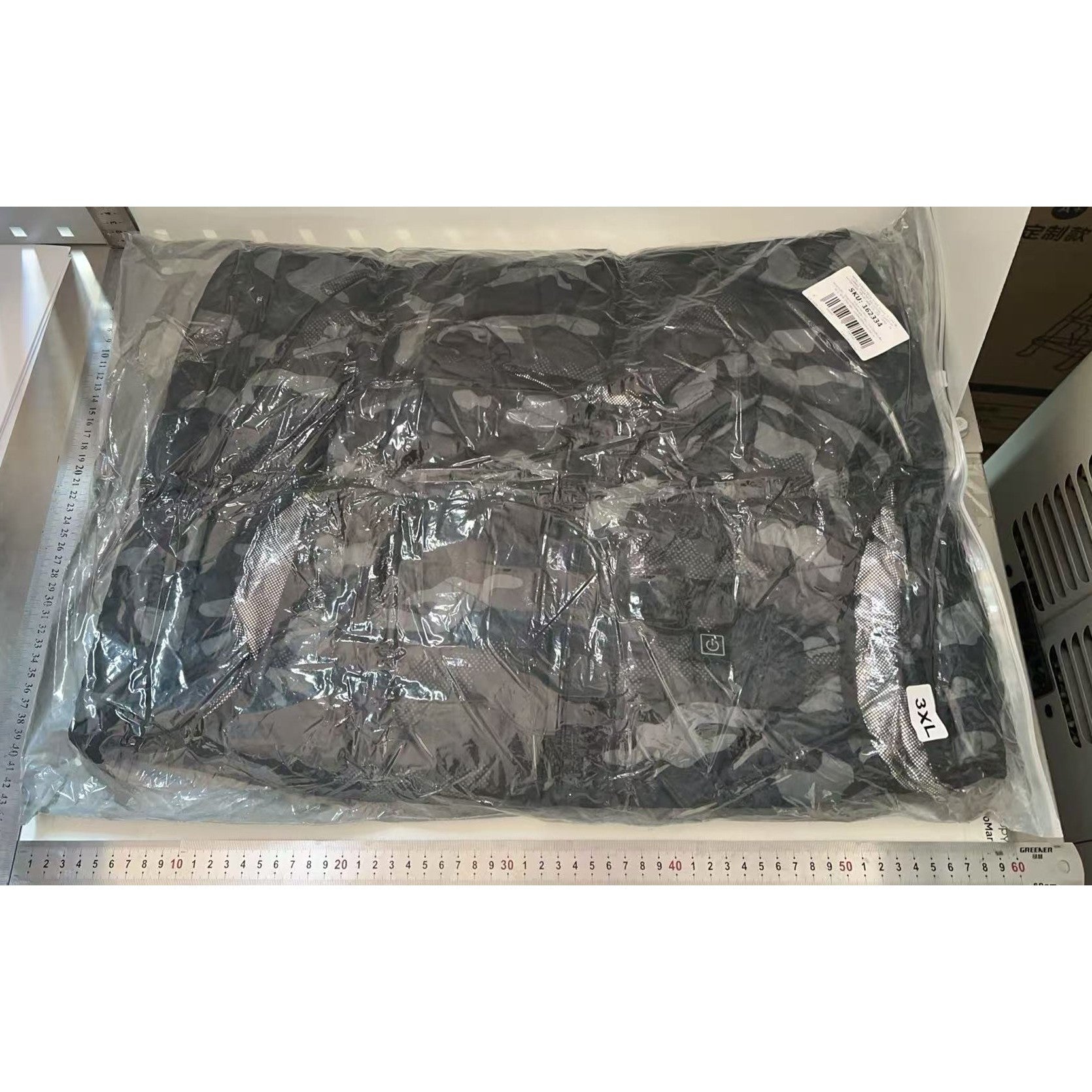 Vesta cu Incalzire, Unisex, 2 Zone de Incalzire, Umplutura Bumbac, 3 Trepte de Temperatura, Incarcare USB, Albastru, 74 - 84 kg, Marime XXXL