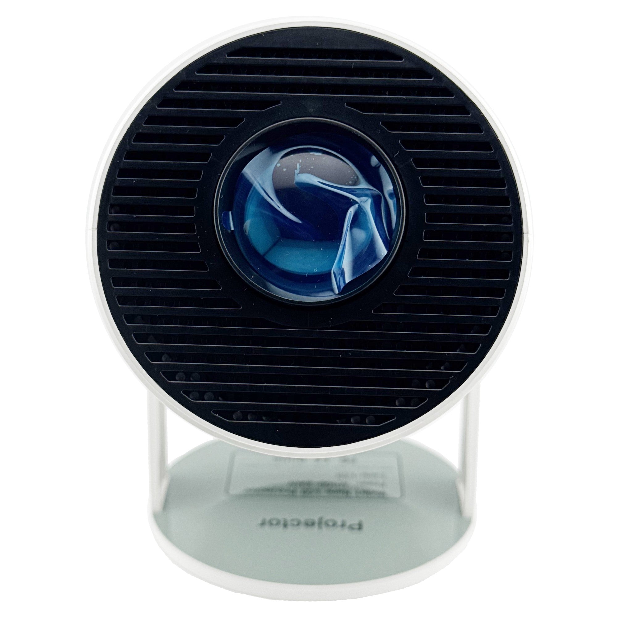 Video Proiector Portabil cilindric HY300, Inteligent, HD 1280×720, Wireless, Compatibil cu Android/iOS, AC, 19 x 11 x 9 cm, Alb