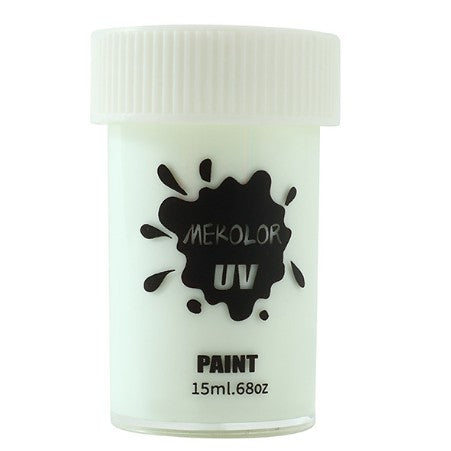 Vopsea pentru Fata si Corp, cu Pigment Fosforescent UV, 15 ml, Alb