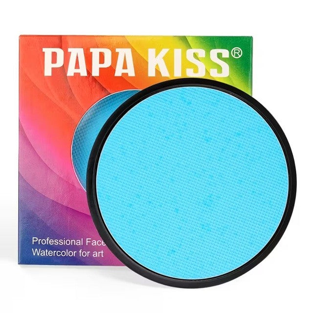 Vopsea pentru Fata si Corp, Flippy, cu Pigment Fosforescent, 30 g, Activare cu Apa, Albastru Deschis