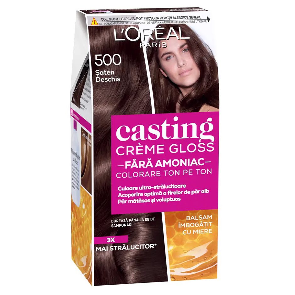 Vopsea pentru Par, Casting Creme Gloss, 500 Saten Deschis