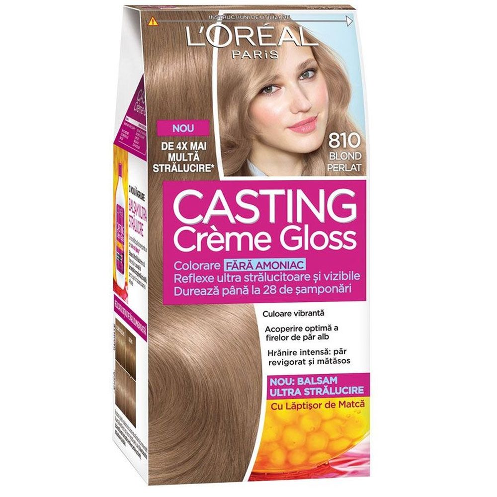Vopsea pentru Par, Casting Creme Gloss, 810 Blond Perlat