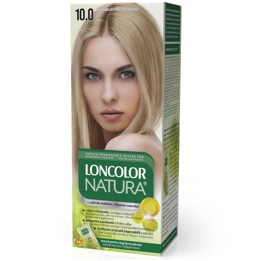 Vopsea Permanenta Loncolor Natura, nr 10.0, Blond Ultra Deschis