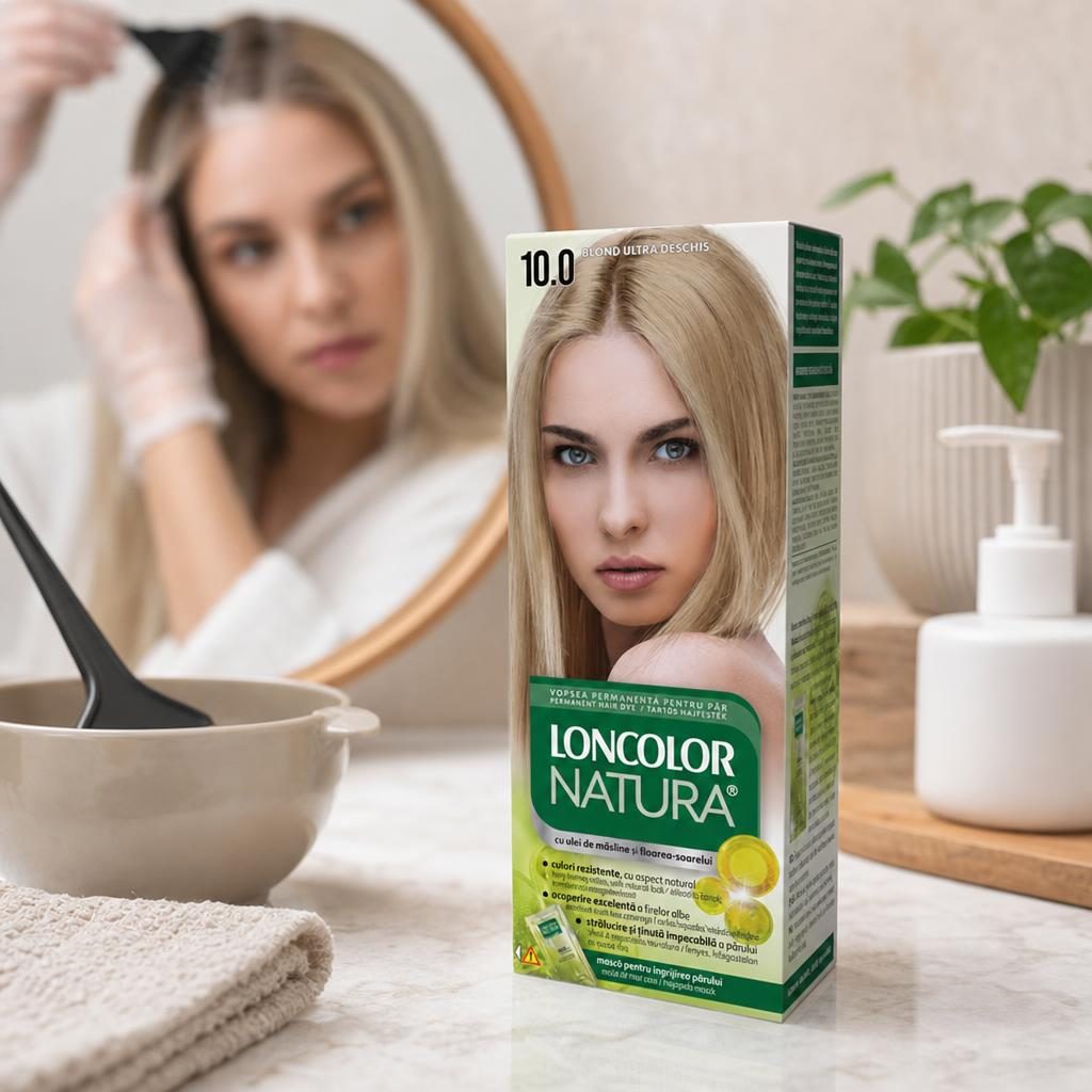 Vopsea Permanenta Loncolor Natura, nr 10.0, Blond Ultra Deschis