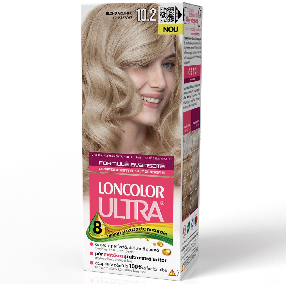 Vopsea pentru Par, Loncolor Ultra, 10/2 Blond Argintiu