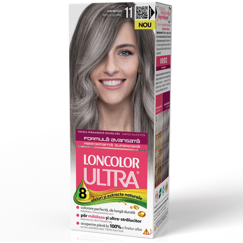 Vopsea pentru Par, Loncolor Ultra, 11 Gri Reflex