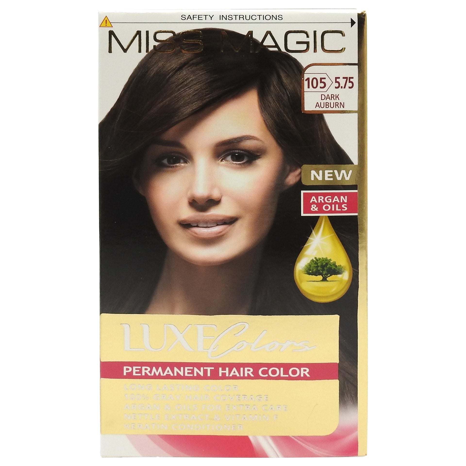 Vopsea pentru Par, Miss Magic, nr. 105 5.75 Castaniu Inchis