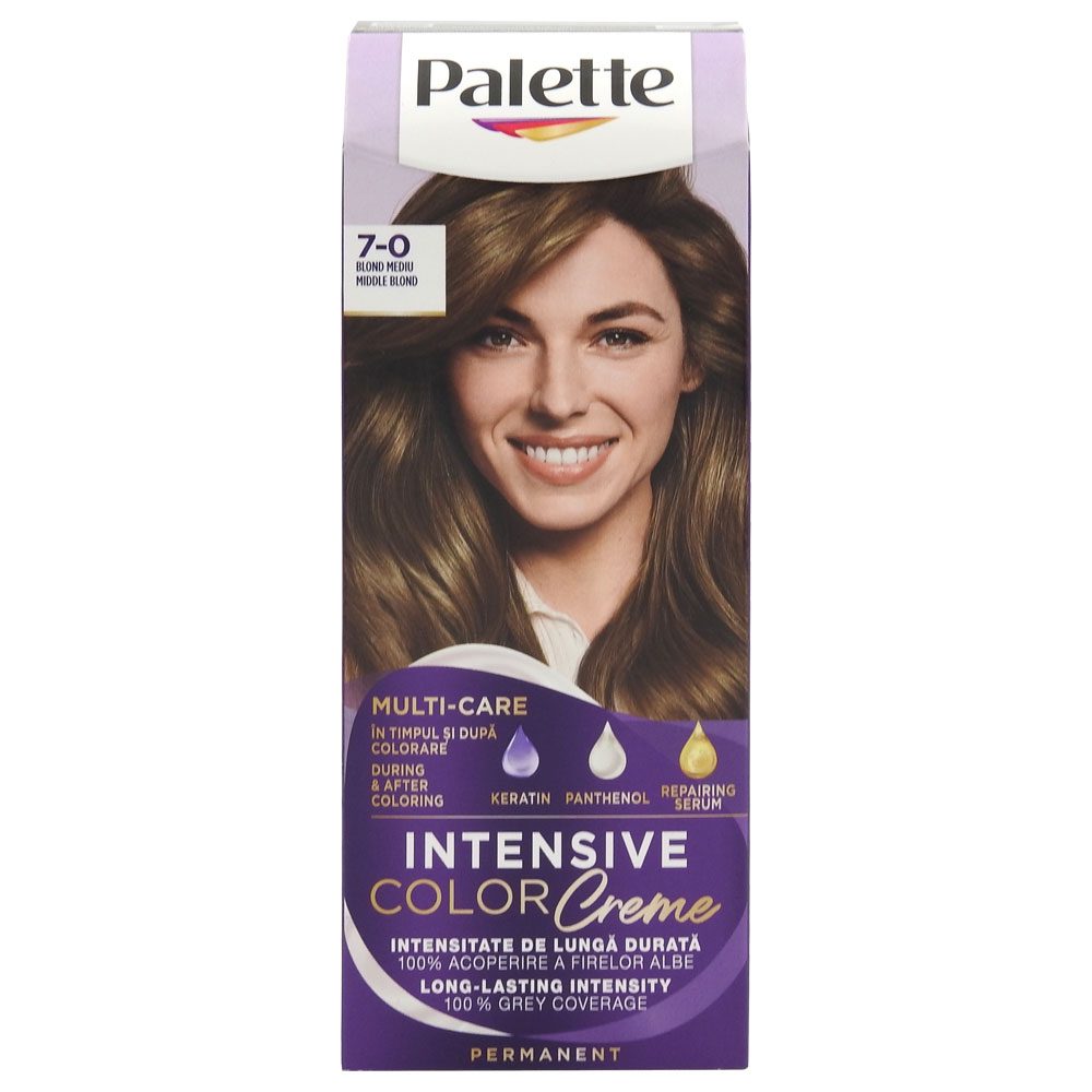 Vopsea pentru Par, Palette Icc, N6/7-0 Blond Mediu