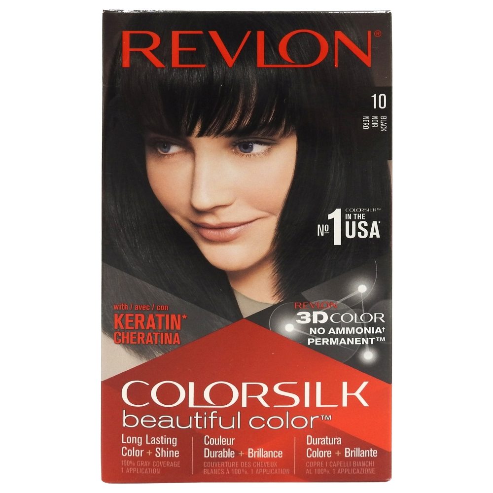 Vopsea pentru Par, Revlon Color Silk, 10 Black