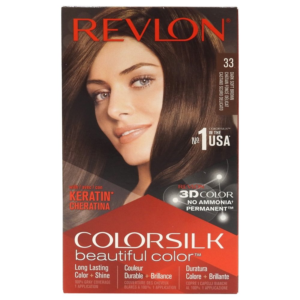 Vopsea pentru Par, Revlon Color Silk, 33 Dark Soft Brown