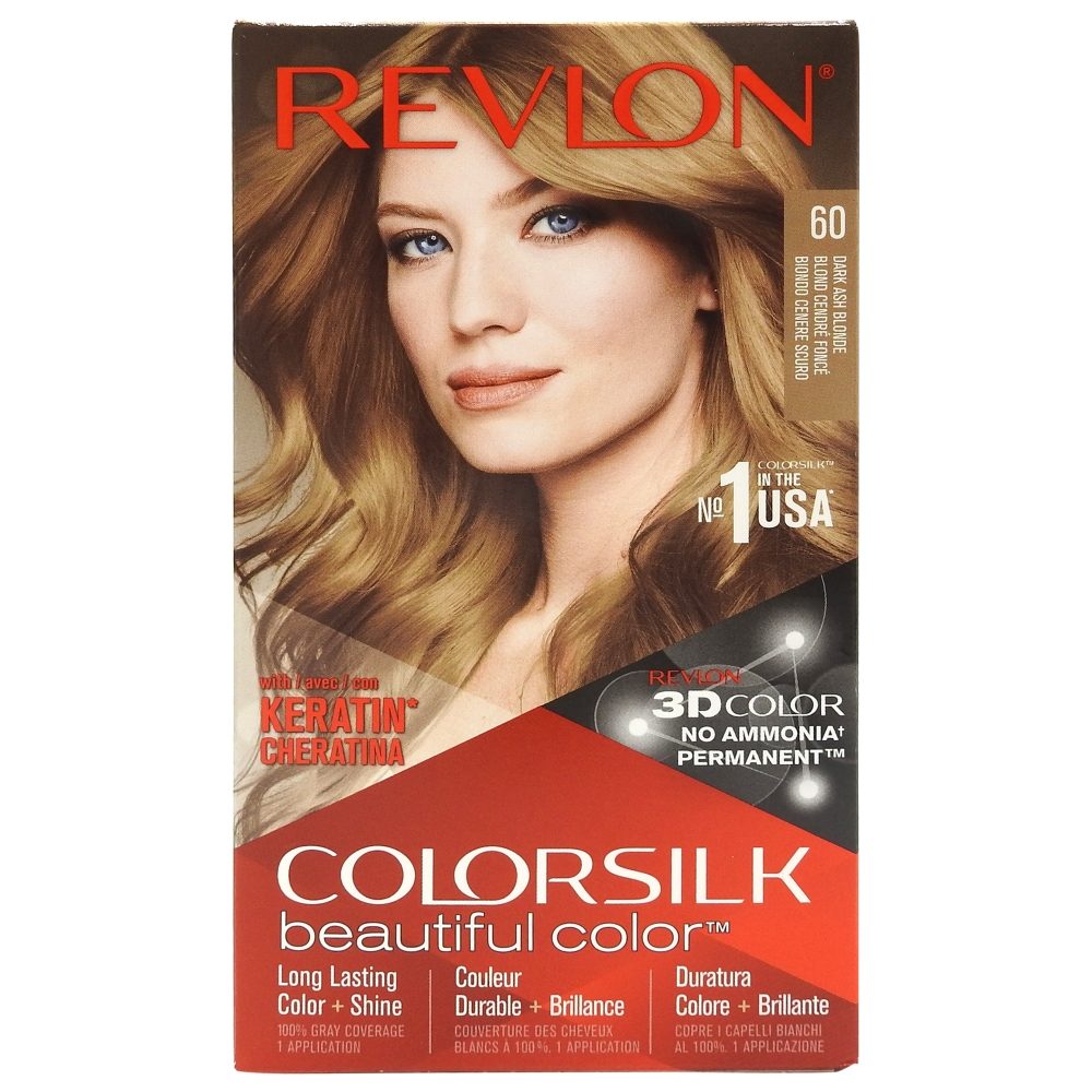 Vopsea pentru Par, Revlon Color Silk, 60 Dark Ash Blonde