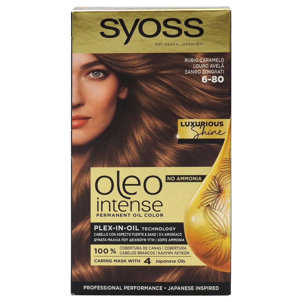 Vopsea pentru Par, Syoss, Oleo 6/80 Hazelnut Blond