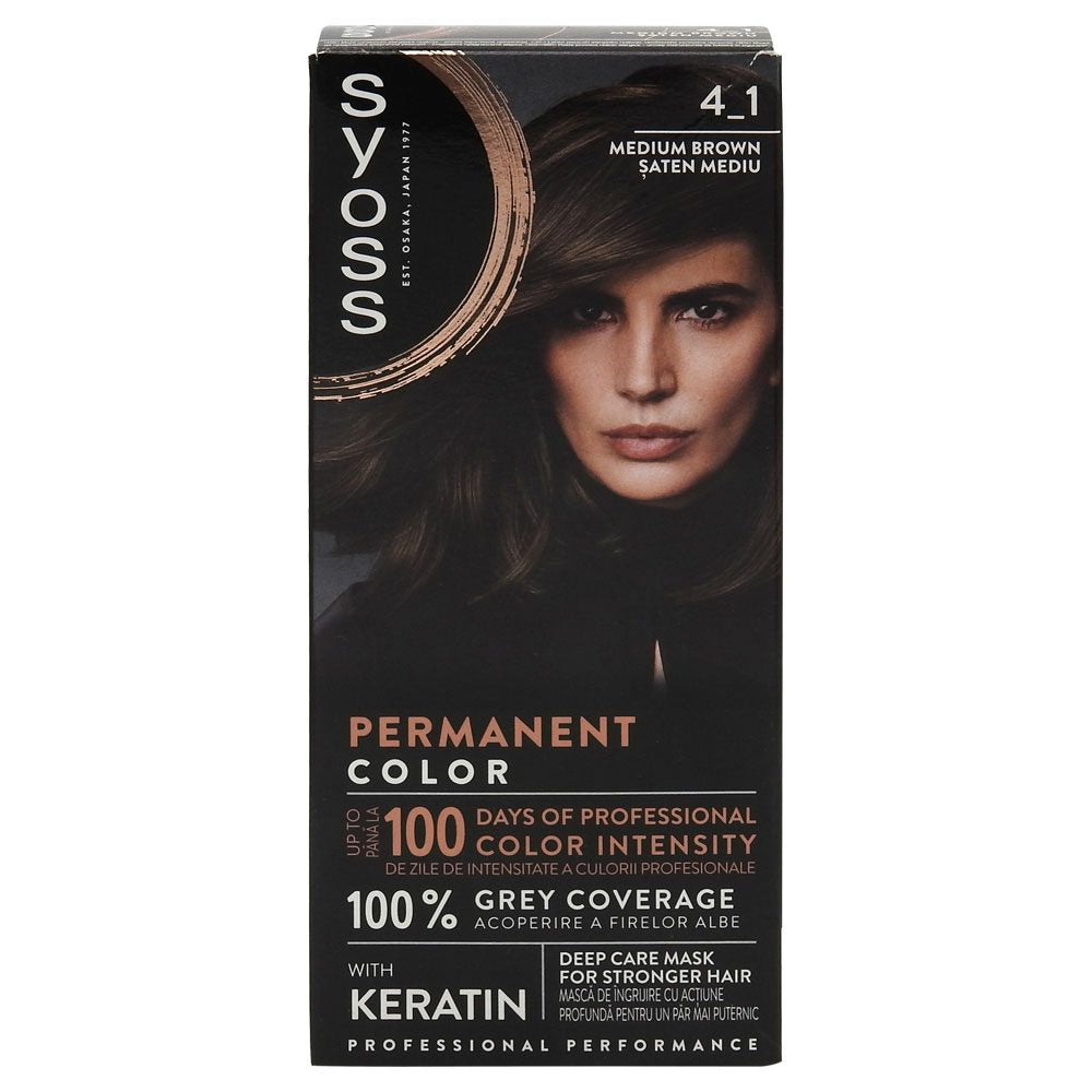 Vopsea pentru Par, Syoss Professional, 4-1 Saten Espresso
