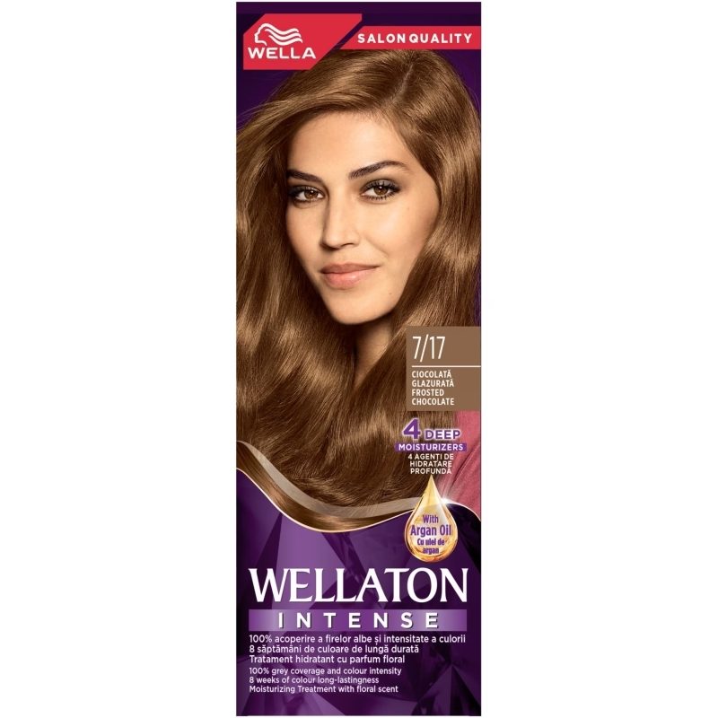 Vopsea pentru Par, Wellaton, 7/17 Ciocolata Glazurata