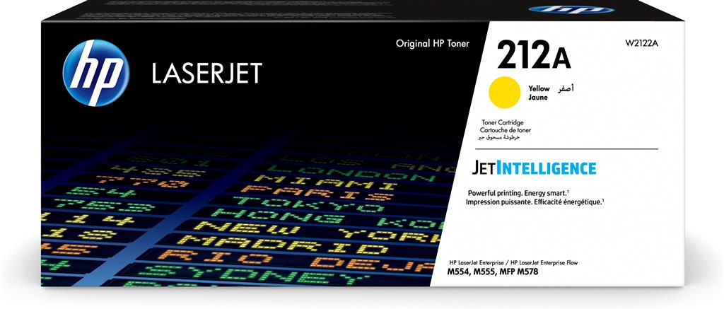 Toner Original HP Yellow, nr.212A, pentru Laser Jet M555x|M554dn|M555dn|MFP M578c|M578z|M578f, 4.5k, incl.TV 1.2incl.TV 