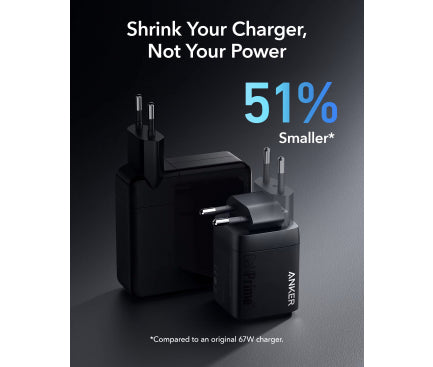 Incarcator retea Anker, Prime, 67W, PowerIQ 3.0, 2 x USB-C, 1 x USB-A, gri, "A2669313" - 194644187576