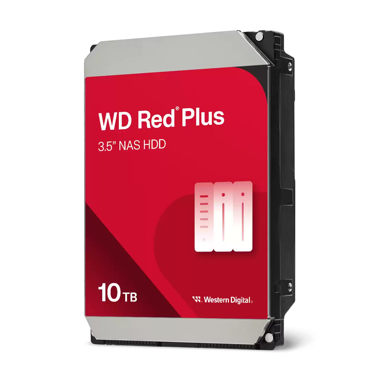 HDD NAS WD Red Plus 10TB CMR, 3.5, 512MB, 7200 RPM, SATA, TBW: 180 "WD100EFGX"